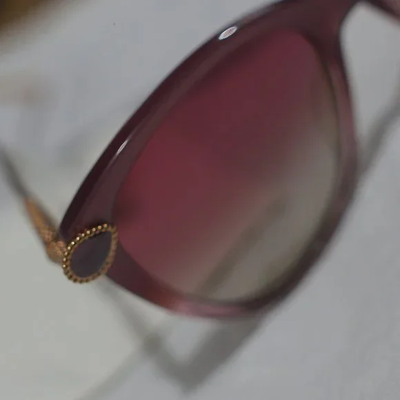 NWT Pink Gold Boucheron Cat Eye Gradient 55MM Sunglasses. - Picture 6 of 10